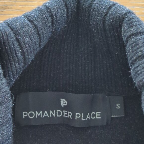 Pomander Place Tuckernuck Noir Vivianne Shimmer Turtleneck Sweater Dress Small - Picture 10 of 16
